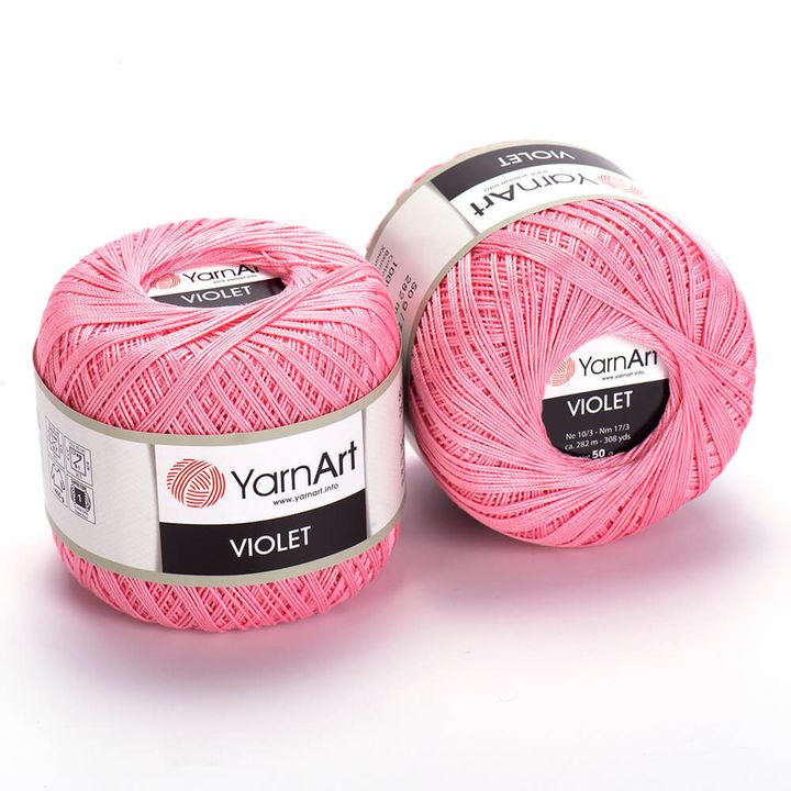 Fire din bumbac YarnArt Violet 50 g