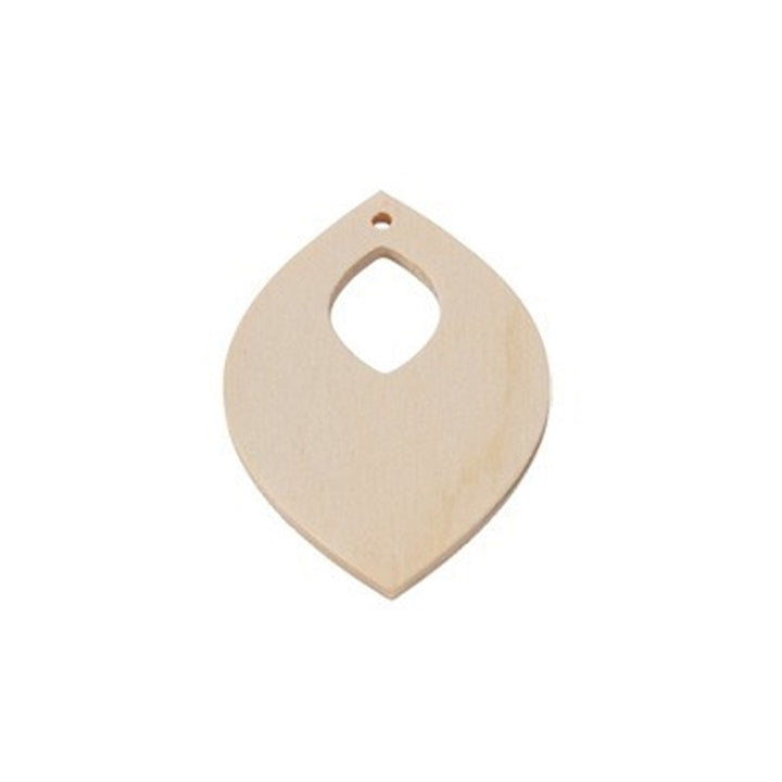 blank din lemn pentru confectionarea bijuteriilor frunza 5 5 cm ro mxh863
