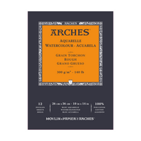 Bloc acuarelă ARCHES Aquarelle granulație dură alb natural 300 g/m² – 12 file
