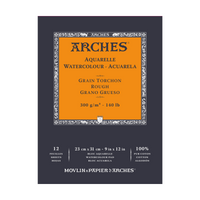Bloc acuarelă ARCHES Aquarelle granulație dură alb natural 300 g/m² – 12 file