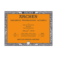 Bloc acuarelă ARCHES Rough alb natural 300 g/m² 10 – 31 cm - 20 file