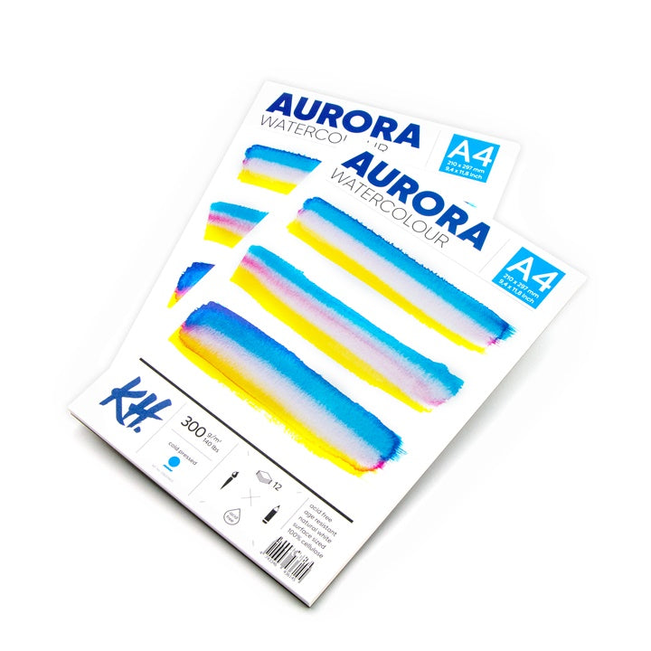 bloc acuarela aurora cold press 12 coli ro mxh37600
