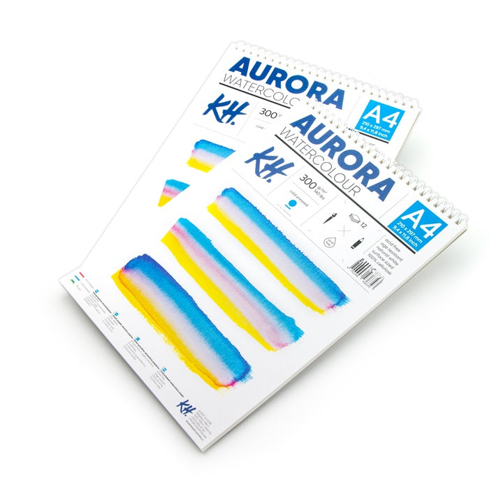 bloc acuarela aurora cold press cu spirala 12 coli ro mxh37600sp