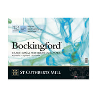 Bloc acuarelă CANSON St Cuthberts Bockingford 300 g/m² 12 file spirfală 18 – 41 cm