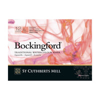 Bloc acuarelă CANSON St Cuthberts Bockingford neted (HP) alb 300 g/m² - 12 file