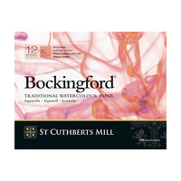 Bloc acuarelă CANSON St Cuthberts Bockingford neted (HP) alb 300 g/m² - 12 file