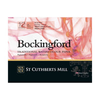 Bloc acuarelă CANSON St Cuthberts Bockingford neted (HP) alb 300 g/m² - 12 file