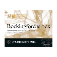 Bloc acuarelă CANSON St Cuthberts Bockingford Rough 300 g/m² 31 – 41 cm - 12 file