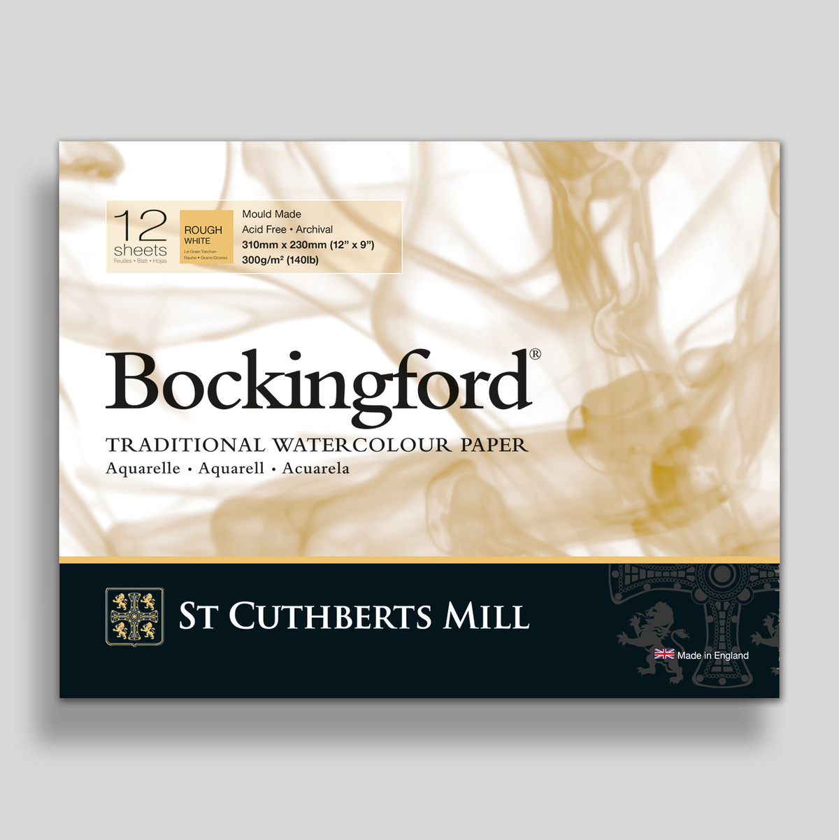 Bloc acuarelă CANSON St Cuthberts Bockingford Rough 300 g/m² 31 – 41 cm - 12 file