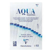 Bloc acuarelă CLAIREFONTAINE Aqua Essentials 200 - 300 g/m² 10 – 24 cm - 12 file