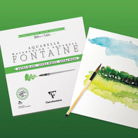 Bloc acuarelă CLAIREFONTAINE Fontaine extra alb 300 g/m² 18 x 24 cm - 12 file