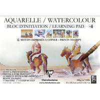 Bloc acuarelă CLAIREFONTAINE Initiation CP Nr. 4 A4 300 g/m2 - 12 file