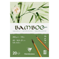 Bloc acuarelă din fibre de bambus Clairefontaine CP 250 g 20file lipit