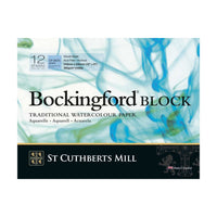 Bloc acuarelă St Cuthberts Mill Bockingford CP alb 300 g/m² 12 file – 31 – 41 cm