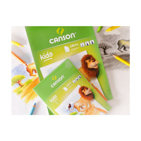 Bloc de desen CANSON Kids 90 g/m² – 30 file, formate A5 – A4