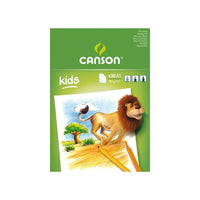 Bloc de desen CANSON Kids 90 g/m² – 30 file, formate A5 – A4