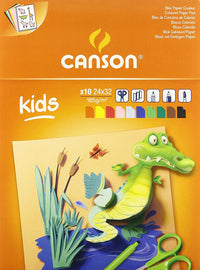 Bloc de desen colorat CANSON Kids 185 g/m² - 10 file, 24 x 32 cm