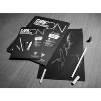 Bloc de desen cu hârtie neagră CLAIREFONTAINE Carb'On 120 g/m² – 20 file