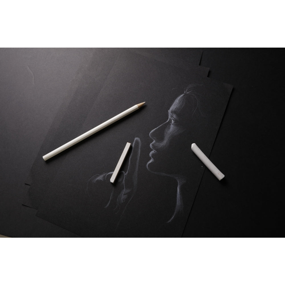 Bloc de desen cu hârtie neagră CLAIREFONTAINE Carb'On 120 g/m² – 20 file