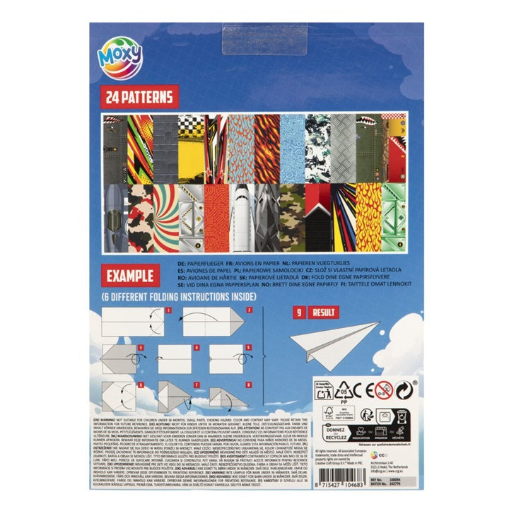 bloc de hartie avioane de hartie 25x18 cm 24 foi ro rms100094