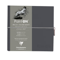 Bloc de hârtie CLAIREFONTAINE Paint'On 250 g/m² 19 x 19 cm - 32 file – Gri