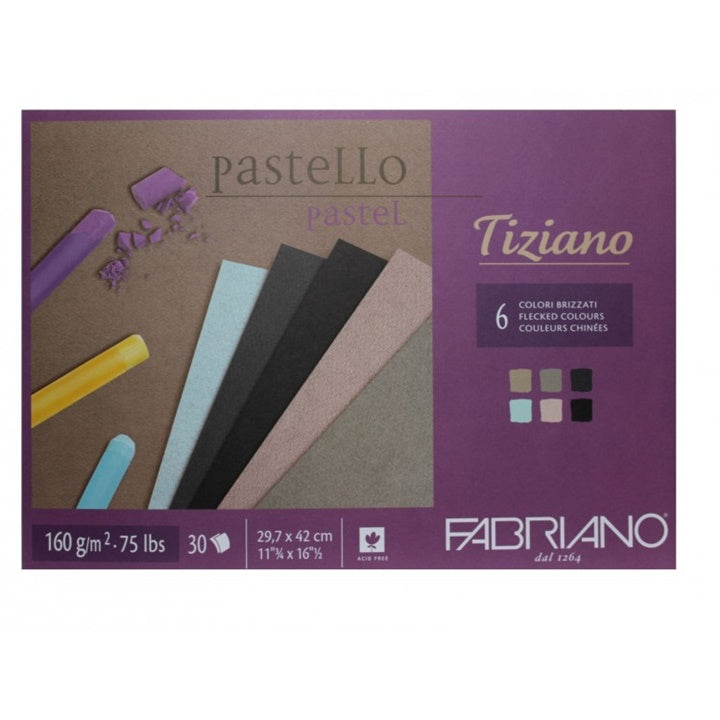 bloc de hartie colorata pentru pastel fabriano tiziano ro fbk4622