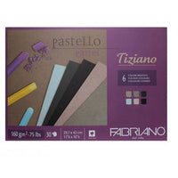 bloc de hartie colorata pentru pastel fabriano tiziano ro fbk4622