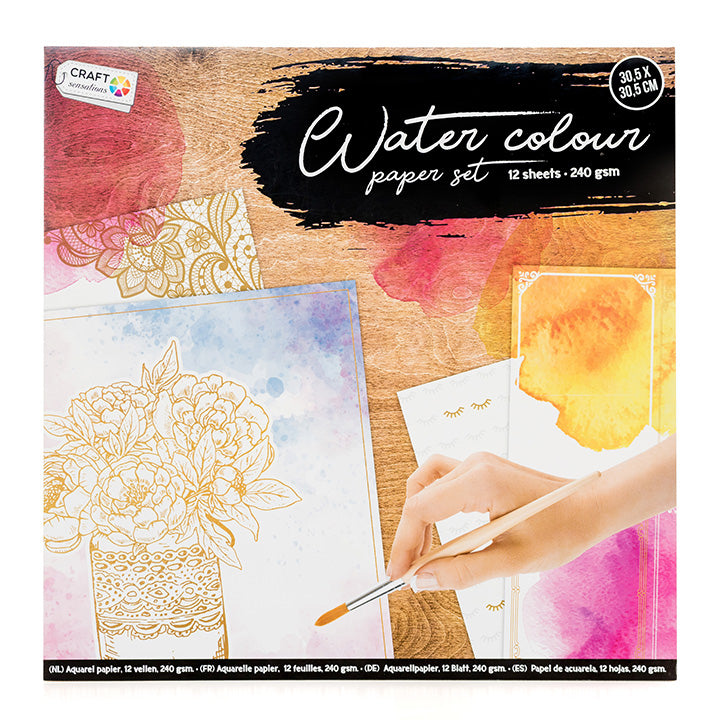 bloc de hartie craft sensations pentru culori acuarela 12 foi ro rmscr0974ge