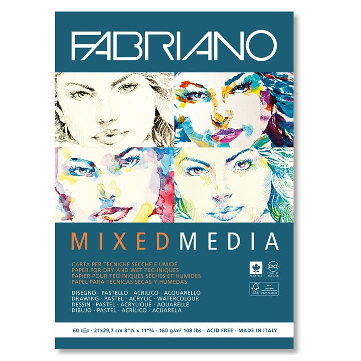 bloc de hartie fabriano mixed media ro fbk191004