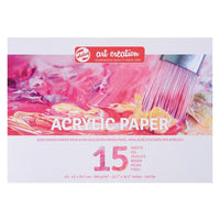 bloc de hartie pentru vopsele acrilice 15 foi ro rtl93160