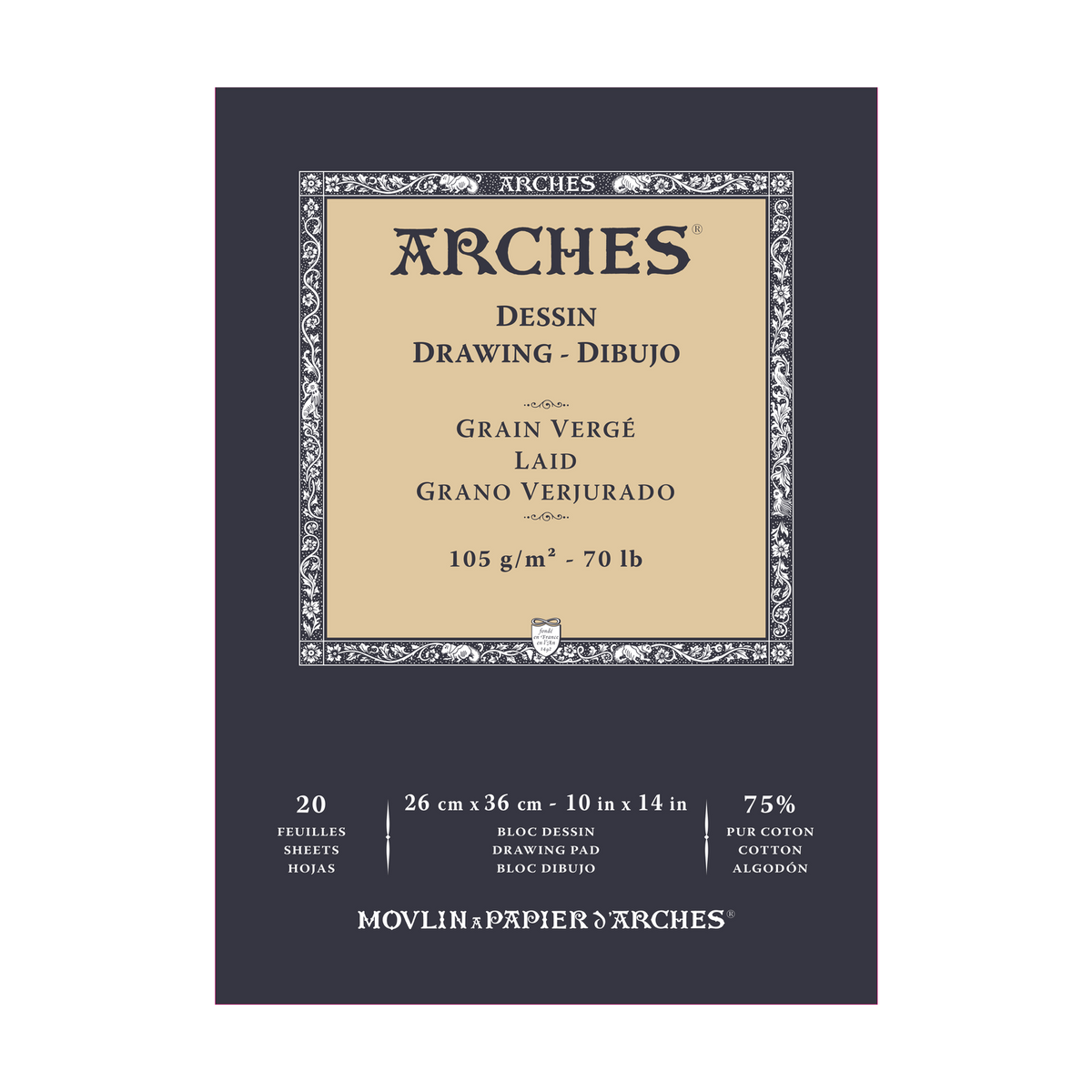 Bloc de schițe ARCHES Sketch 105 g/m² 23 x 26 cm - 20 file