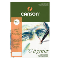 Bloc de schițe Canson C a grain 180 g A3 granulație fină, cu spirală, 30 file