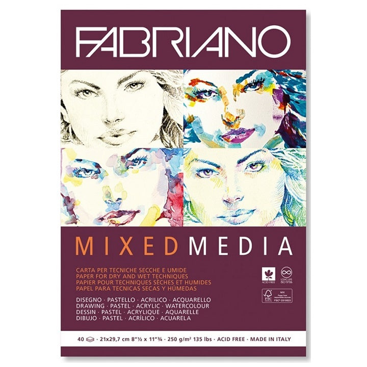 bloc de schite fabriano mixed media ro fbk19100