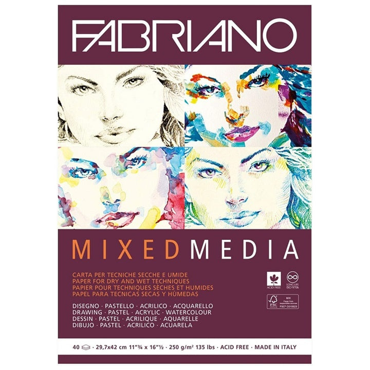 bloc de schite fabriano mixed media ro fbk19100