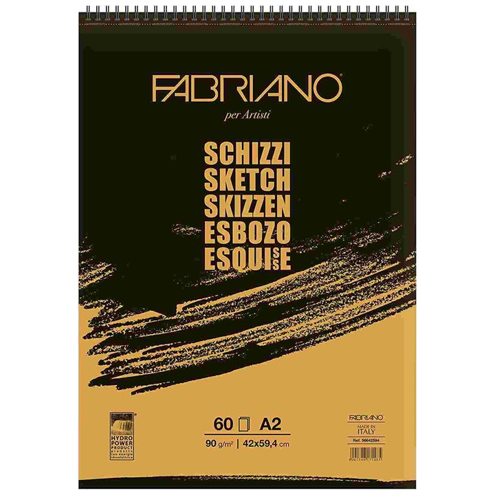 bloc de schite fabriano sketch in spirala ro fbk566