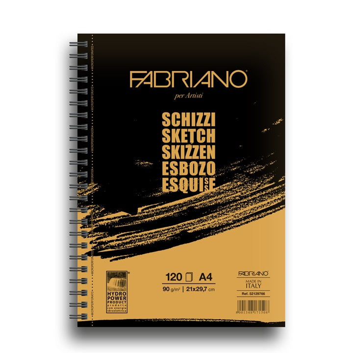 bloc de schite fabriano sketch in spirala ro fbksket5