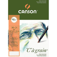 Bloc desen Canson C a grain 180 g A3, 30 file, granulație fină, lipit