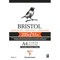 Bloc desen Clairefontaine Bristol 205 g/m² – 20 file, A4 – A3