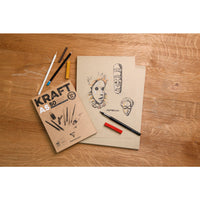 Bloc hârtie kraft lipită Clairefontaine