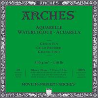 Bloc pentru acuarelă ARCHES CP alb natural 300 g/m² – 20 file