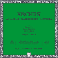 Bloc pentru acuarelă ARCHES CP alb natural 300 g/m² – 20 file