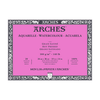 Bloc pentru acuarelă ARCHES HP alb natural 300 g/m² – 20 file