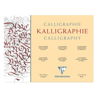 Bloc pentru caligrafie CLAIREFONTAINE Ivory 130 g 25 file – 24 x 30 cm