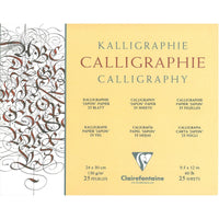Bloc pentru caligrafie CLAIREFONTAINE Ivory 130 g 25 file – 24 x 30 cm