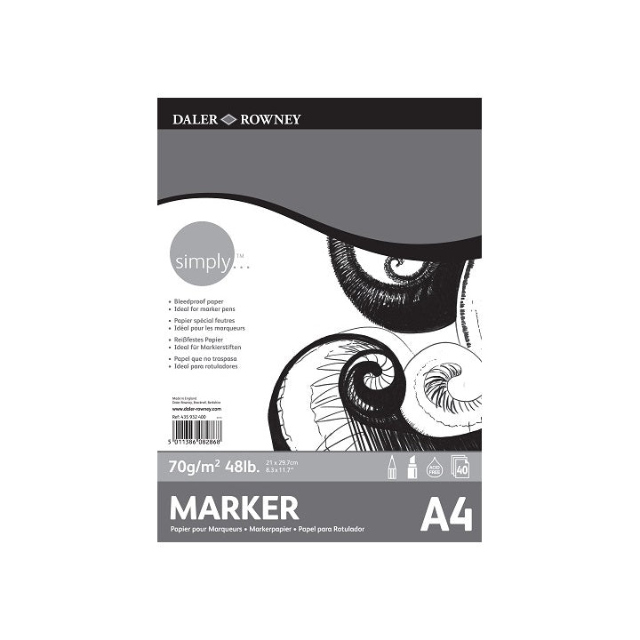 bloc pentru desenul cu carioci daler rowney ro dlr435932