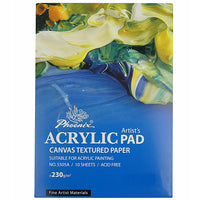Bloc pentru pictură în acrilic Phoenix, 230 g/m², 210 × 297 mm, 297 × 420 mm – alege formatul