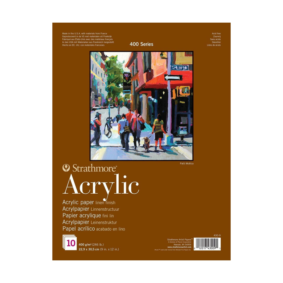 Bloc pictură acrilic Strathmore 400 400 g/m2 23 x 31 cm - 10 file