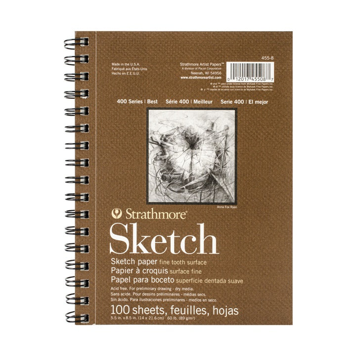 bloc schite strathmoer sketch 100 coli 14 8 x 21 cm ro str45595