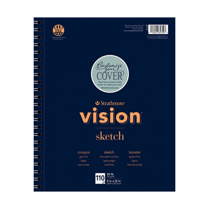bloc schite strathmore vision 110 coli 22 9 x 30 5 cm ro str65759