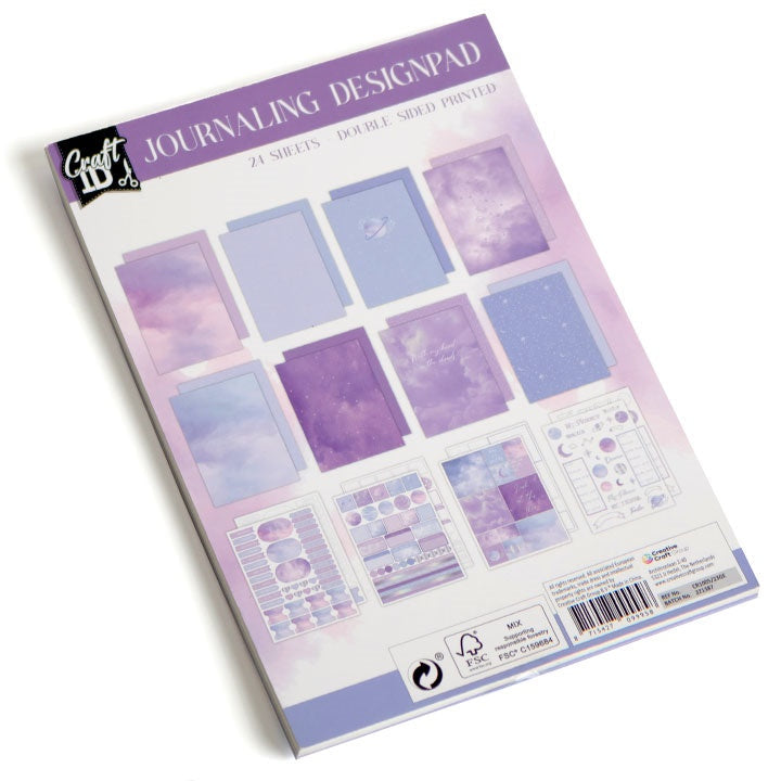 blocul de hartie pentru scrapbooking a5 24 de coli violet ro rmscr100523gep